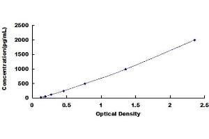 Typical Standard Curve (ISG15 ELISA Kit)