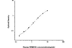 Typical standard curve (SEMA3A ELISA Kit)