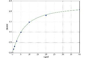 A typical standard curve (LGR4 ELISA Kit)