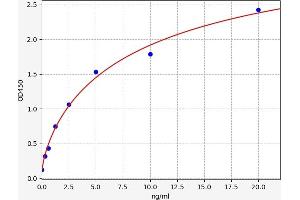 Typical standard curve (SMAD1 ELISA Kit)