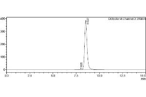 Assessment of protein purity for human FcRn (FCGRT-B2M) heterodimer protein by SEC-HPLC. (FcRn Protein (AA 24-297) (His-Avi Tag,Biotin))