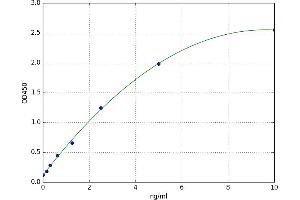 A typical standard curve (HSPB11 ELISA Kit)