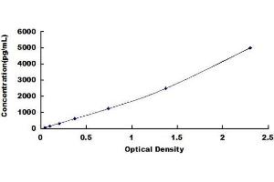 Typical standard curve (SEMA3C ELISA Kit)