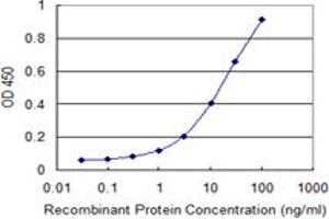 Detection limit for recombinant GST tagged MLX is 0. (MLX antibody  (AA 1-244))