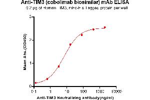 ELISA plate pre-coated by 2 μg/mL (100 μL/well) Human , mFc-His tagged protein ([getskuurl sku