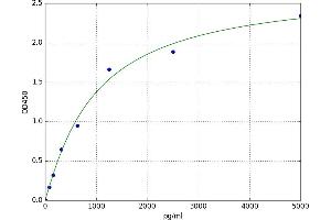 A typical standard curve (CCT8L1 ELISA Kit)