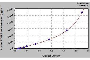 Typical standard curve (FcRn ELISA Kit)