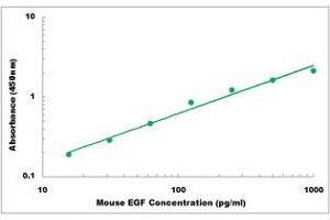 Representative Standard Curve (EGF ELISA Kit)