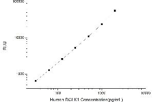 Typical standard curve (DCLK1 CLIA Kit)