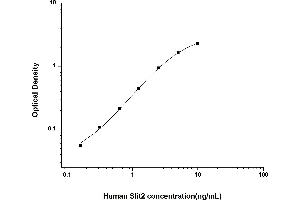 Typical standard curve (SLIT2 ELISA Kit)