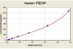 Diagramm of the ELISA kit to detect Human P? (PIIICP ELISA Kit)