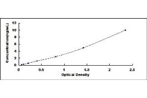 Typical standard curve (IGFBP4 ELISA Kit)