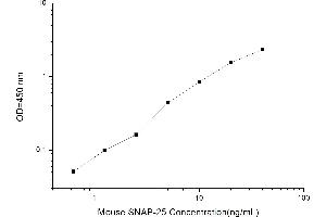 Typical standard curve (SNAP25 ELISA Kit)