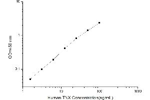 Typical standard curve (TNXB ELISA Kit)