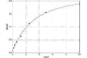 A typical standard curve (GBA3 ELISA Kit)