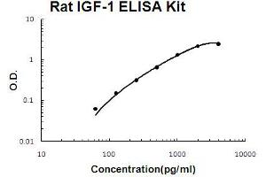 Rat IGF-1 Accusignal ELISA Kit Rat IGF-1 AccuSignal ELISA Kit standard curve. (IGF1 ELISA Kit)