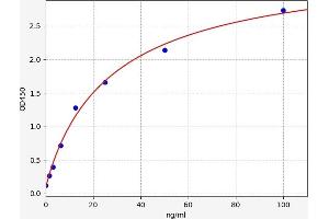 Typical standard curve (C-JUN ELISA Kit)