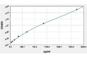 Typical standard curve (SARS-CoV-2 Nucleocapsid ELISA Kit)