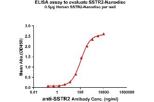 Elisa plates were added with His/Flag Tag S-Nanodisc (0. (SSTR2 Protein)