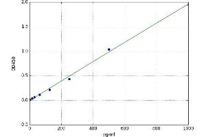 A typical standard curve (BIN1 ELISA Kit)