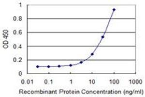 Detection limit for recombinant GST tagged MBTPS2 is 1 ng/ml as a capture antibody. (MBTPS2 antibody  (AA 312-418))