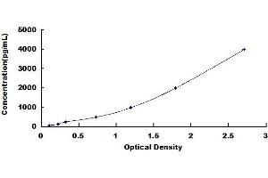 Typical standard curve (BAX ELISA Kit)