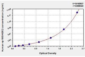 Typical standard curve (ErbB2/Her2 ELISA Kit)