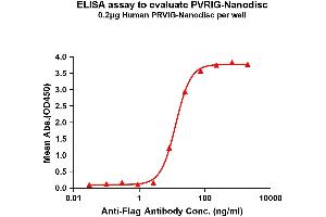 Elisa plates were pre-coated with Flag Tag PVRIG-Nanodisc (0. (PVRIG Protein)