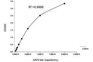 Typical standard curve (AAV5 ELISA Kit)