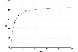 A typical standard curve (beta-2 Microglobulin ELISA Kit)