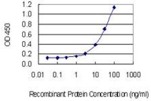 Detection limit for recombinant GST tagged TPRKB is 1 ng/ml as a capture antibody. (TPRKB antibody  (AA 66-175))