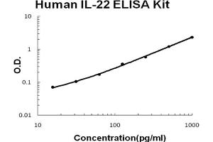 Human IL-22 Accusignal ELISA Kit Human IL-22 AccuSignal ELISA Kit standard curve. (IL-22 ELISA Kit)