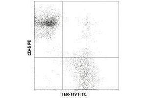 Flow Cytometry (FACS) image for anti-Erythroid Cells antibody (PE-Cy5) (ABIN2667353) (Erythroid Cells antibody  (PE-Cy5))
