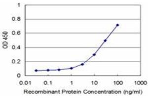 Detection limit for recombinant GST tagged RHOA is approximately 3ng/ml as a capture antibody. (RHOA antibody  (AA 1-193))