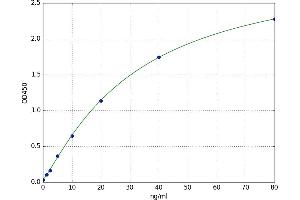 A typical standard curve (Involucrin ELISA Kit)