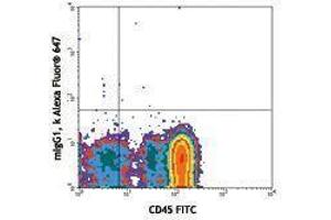 Flow Cytometry (FACS) image for anti-CD34 (CD34) antibody (Alexa Fluor 647) (ABIN2657761) (CD34 antibody  (Alexa Fluor 647))