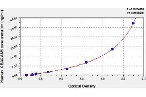 Typical Standard Curve (CEACAM8 ELISA Kit)