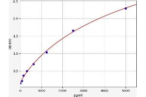 Typical standard curve (PDGFRL ELISA Kit)