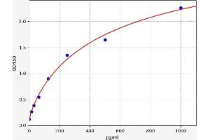 Typical standard curve (CCL19 ELISA Kit)