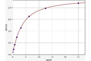 Typical standard curve (IGFBP3 ELISA Kit)