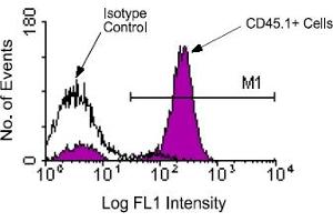 Flow Cytometry (FACS) image for anti-Protein tyrosine Phosphatase, Receptor Type, C (PTPRC) antibody (FITC) (ABIN371067) (CD45 antibody  (FITC))